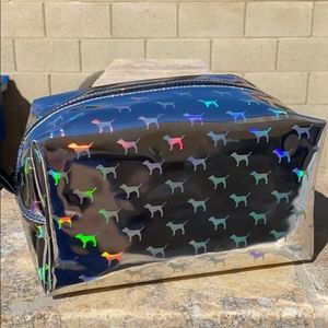 PINK Holographic Dog Makeup Case